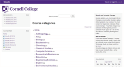 Desktop Screenshot of moodle.cornellcollege.edu