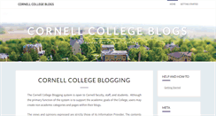Desktop Screenshot of blogs.cornellcollege.edu