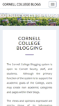 Mobile Screenshot of blogs.cornellcollege.edu