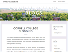 Tablet Screenshot of blogs.cornellcollege.edu