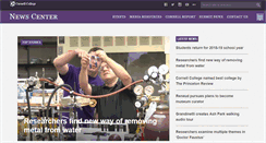 Desktop Screenshot of news.cornellcollege.edu