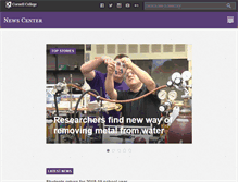 Tablet Screenshot of news.cornellcollege.edu