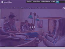 Tablet Screenshot of cornellcollege.edu